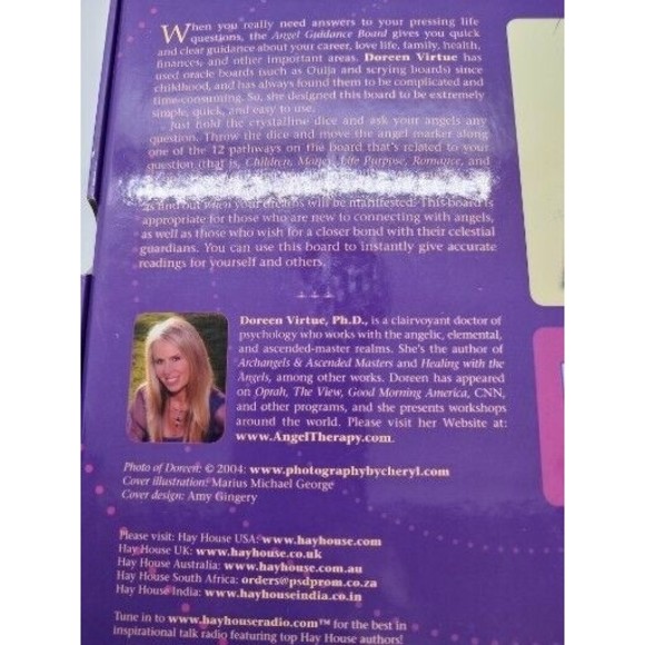 Angel Guidance Board by Doreen Virtue PhD Complete W/ Booklet Dice Board Tokens - Picture 9 of 10